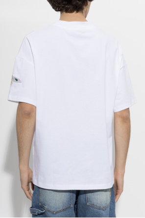 Balmain T-shirt z kolorowym haftem