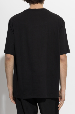 Balmain T-shirt z połyskującym kryształami