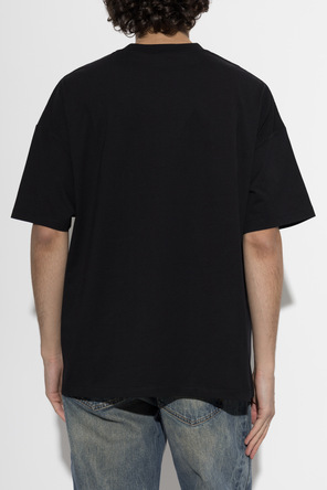 Balmain T-shirt z logo i połyskującymi aplikacjami