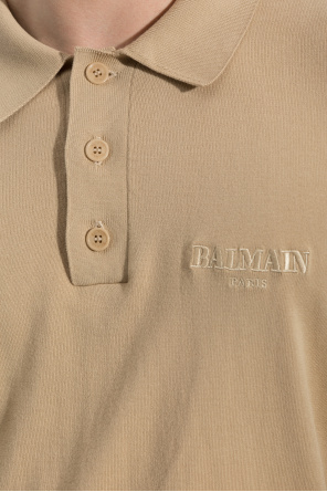 Balmain Polo z wyszytym logo