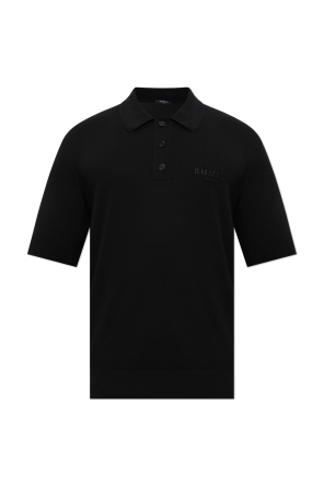 Polo with embroidered logo od Balmain