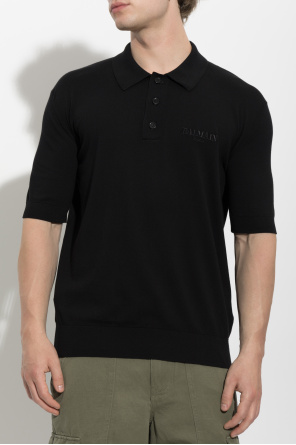 Balmain Polo z wyszytym logo