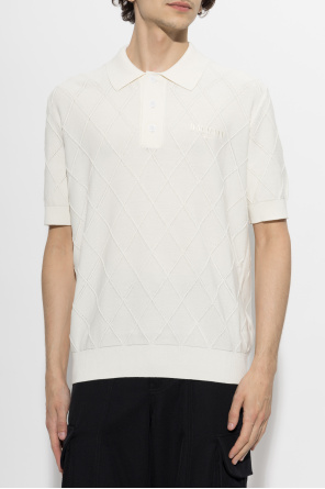 Balmain Polo z wyszytym logo