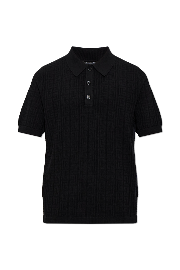 Polo with monogram od Balmain