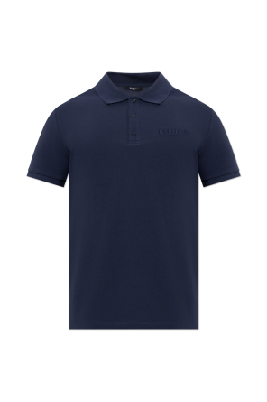 Polo with embroidered logo od Balmain
