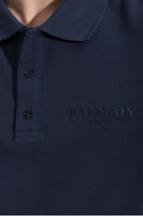 Balmain Polo z wyszytym logo