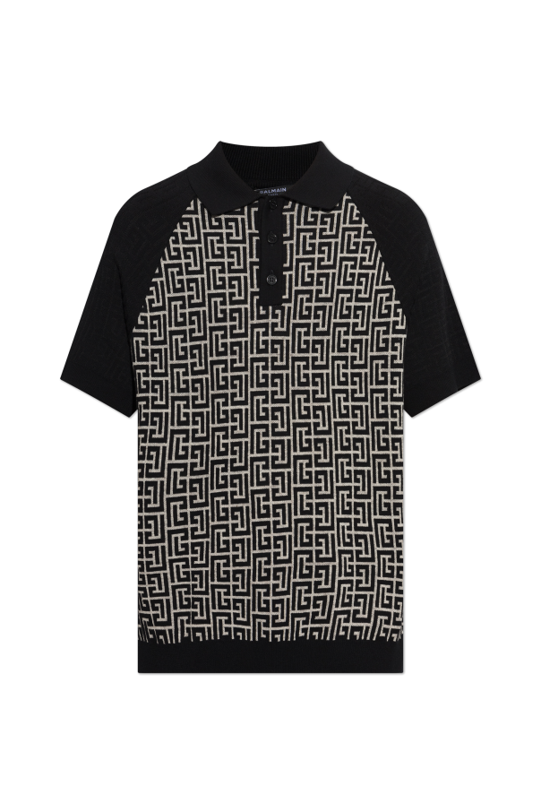 Polo with monogram od Balmain