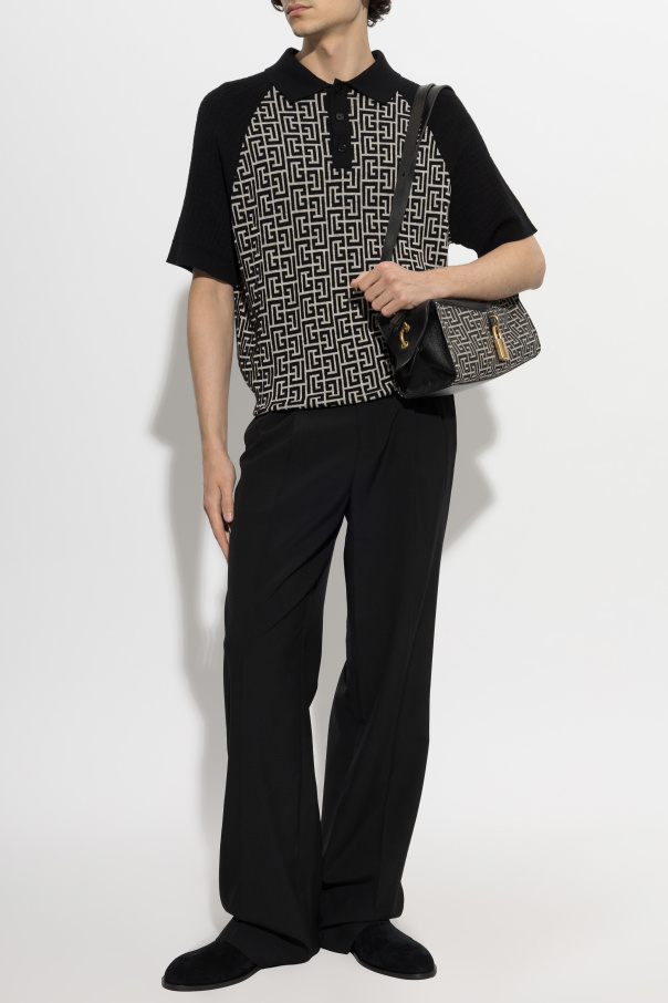 Balmain Polo z monogramem