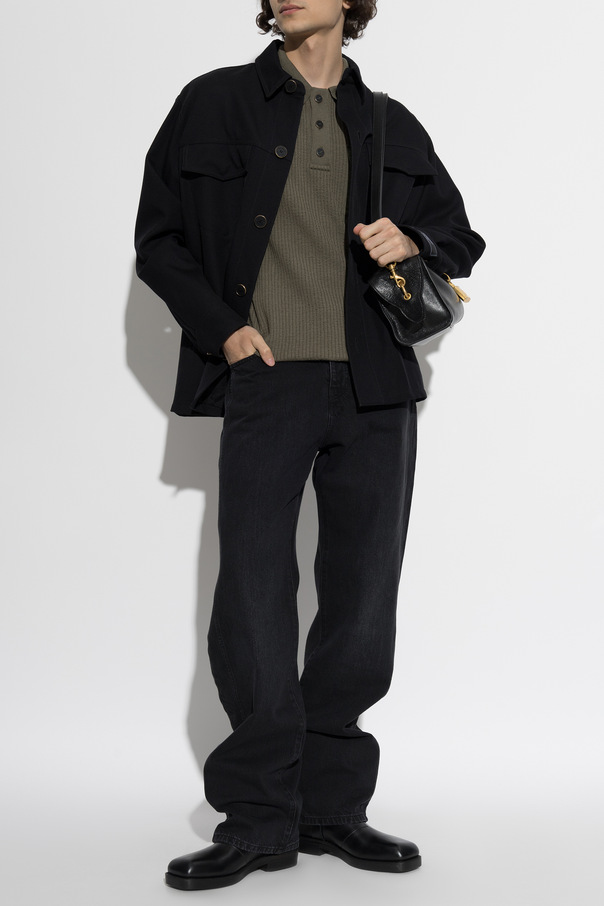 Balmain Wełniany sweter z kieszenią