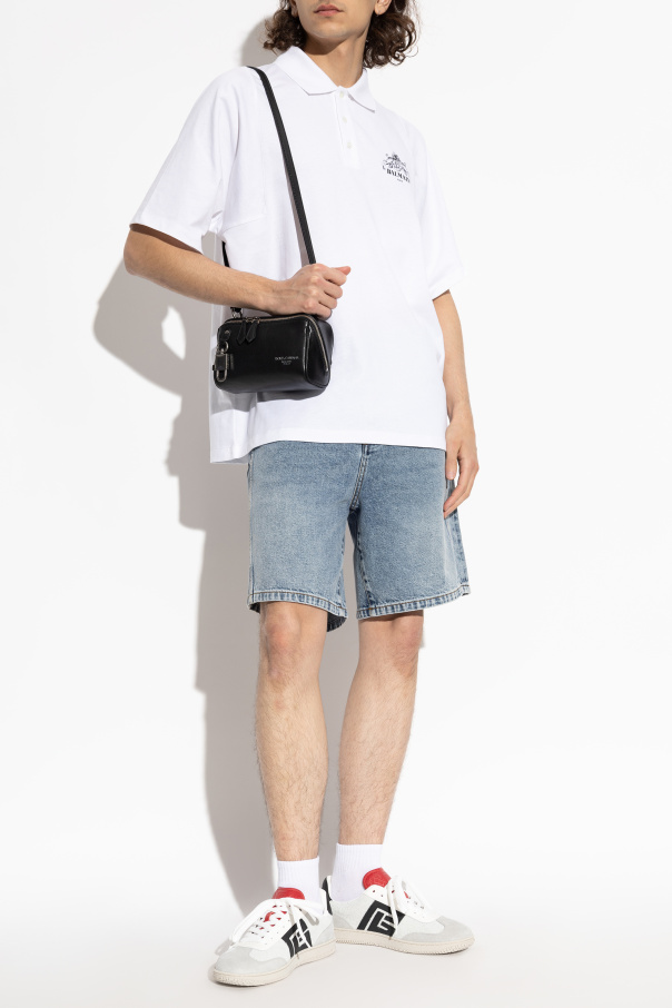 Balmain Polo shirt with printed logo