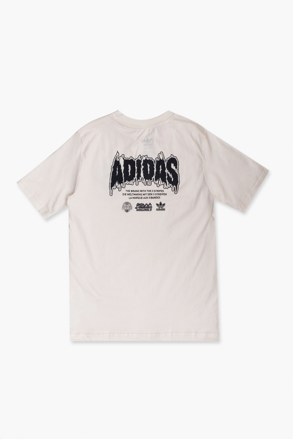 adidas grey Kids Printed T-shirt