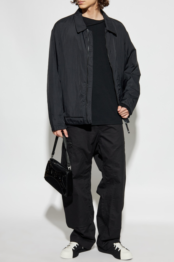 Yohji Yamamoto Woll-T-Shirt mit langen Ärmeln