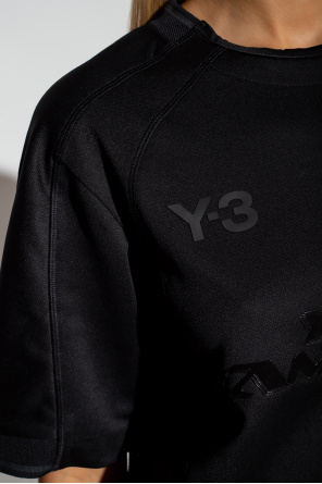 Y-3 Yohji Yamamoto Sweat-shirt polaire à col ras de cou Violet