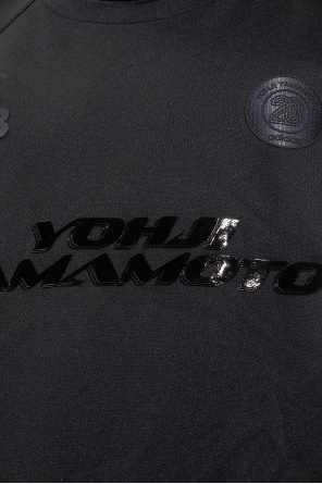 merino wool crew neck sweater T-shirt with logo