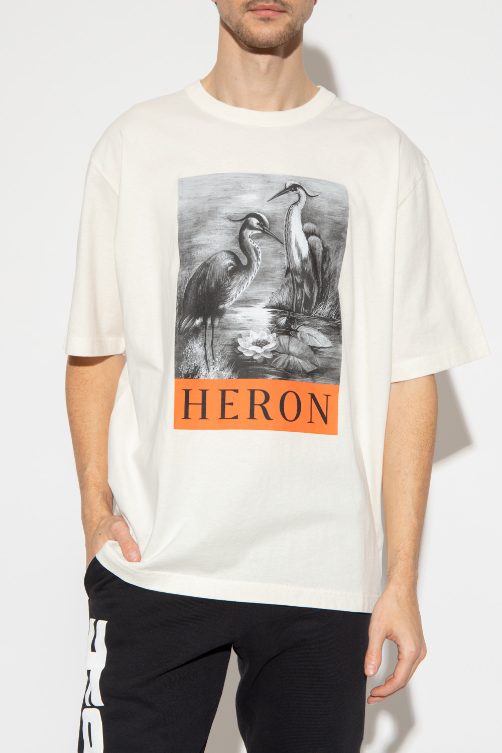 Heron Preston Steele Gianni corset shirt dress in white