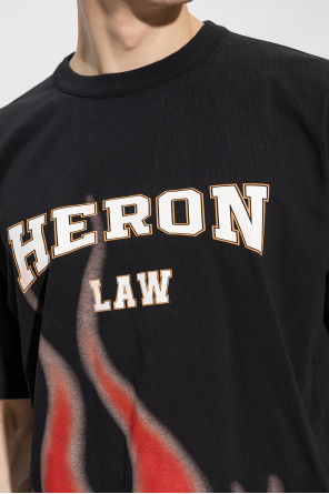 Heron Preston Fluo Yellow Sweatshirt With Logo