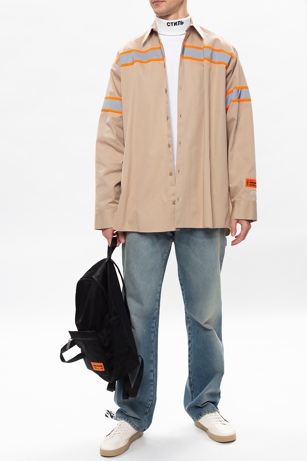 Heron Preston Branded roll neck top