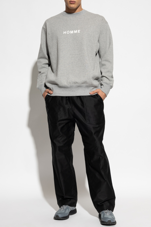 Comme des Garçons Homme Plus Sudadera con logo estampado