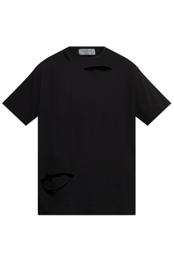 Yohji Yamamoto T-shirt z efektem `vintage`
