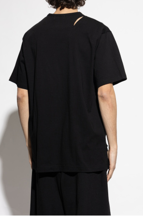 Yohji Yamamoto T-shirt z efektem `vintage`