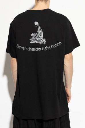 Yohji Yamamoto Cotton t-shirt with print