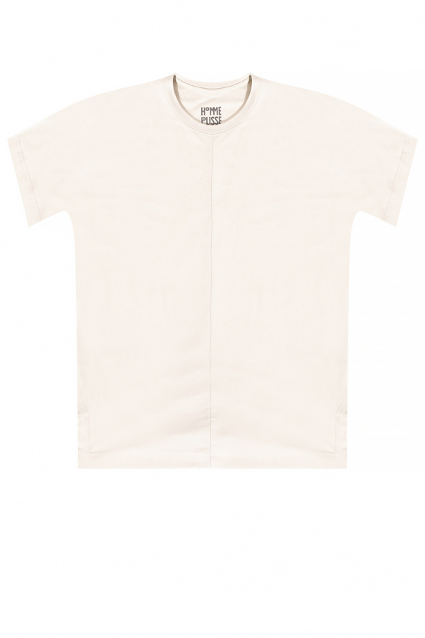 JACQUEMUS RIB-KNIT SWEATER T-shirt with stitching details