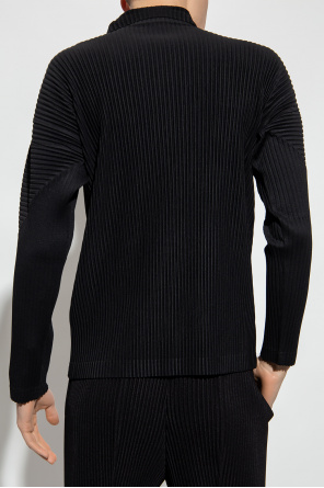 Issey Miyake Homme Plisse Pleated turtleneck sweater