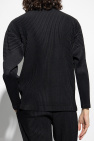 Homme Plissé Issey Miyake BLACK Pleated turtleneck sweater