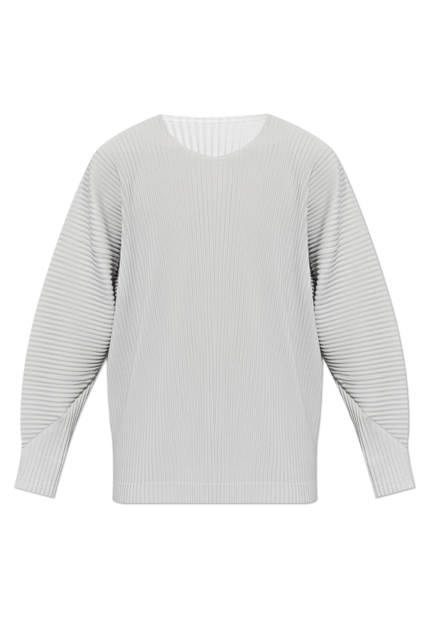 Homme Plissé Issey Miyake Pleated long-sleeve t-shirt by Homme Plisse Issey Miyake