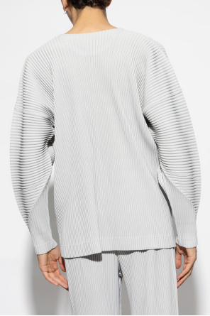 Homme Plisse Issey Miyake Pleated long-sleeve t-shirt by Homme Plisse Issey Miyake