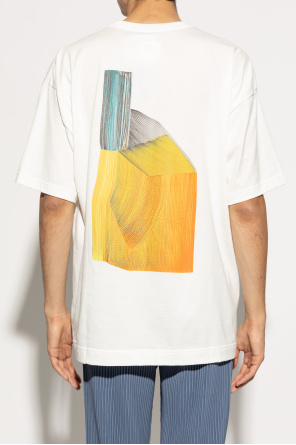 Homme Plisse Issey Miyake T-shirt z nadrukiem