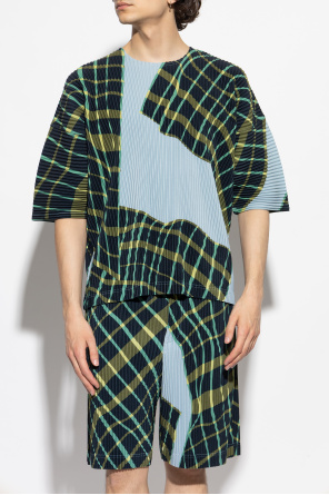 Homme Plissé Issey Miyake Pleated t-shirt with round neckline