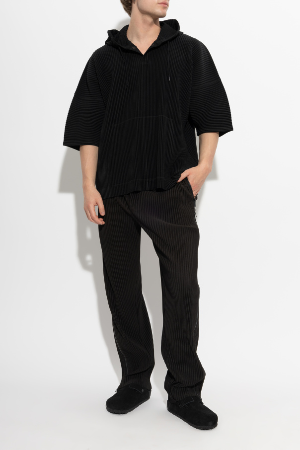 Homme Plissé Issey Miyake Plisowana bluza z kapturem