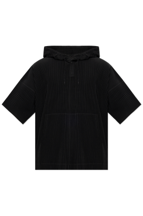 Pleated hoodie