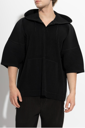 Homme Plissé Issey Miyake Plisowana bluza z kapturem