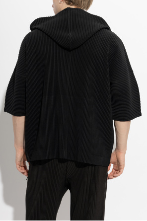 Homme Plissé Issey Miyake Plisowana bluza z kapturem