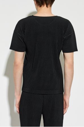 Homme Plissé Issey Miyake Pleated t-shirt with a crew neck
