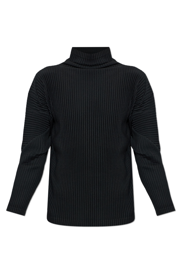 Pleated top with stand-up collar od Homme Plissé Issey Miyake