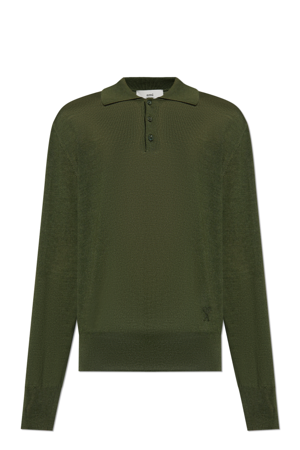 Wool polo sweater od Ami Alexandre Mattiussi