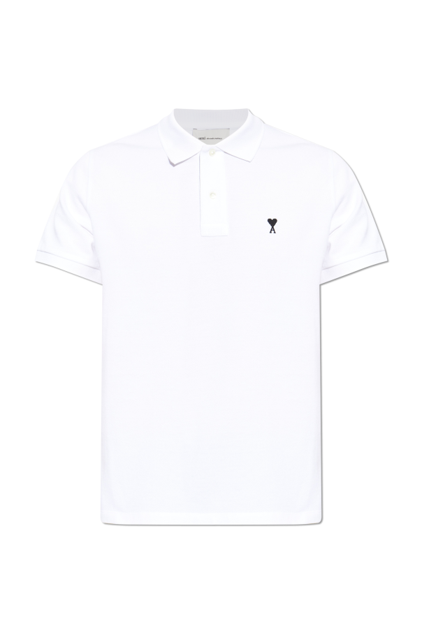 Polo with embroidered logo od Ami Alexandre Mattiussi