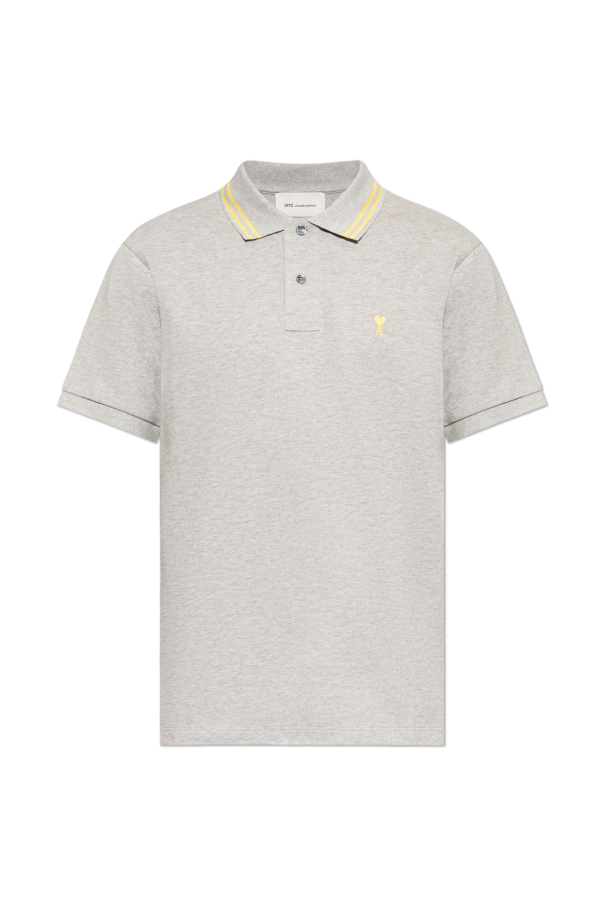 Polo with embroidered logo od Ami Alexandre Mattiussi