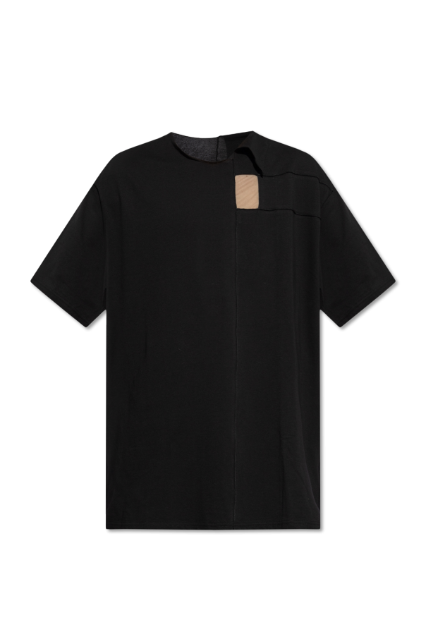 Yohji Yamamoto Asymetryczny t-shirt