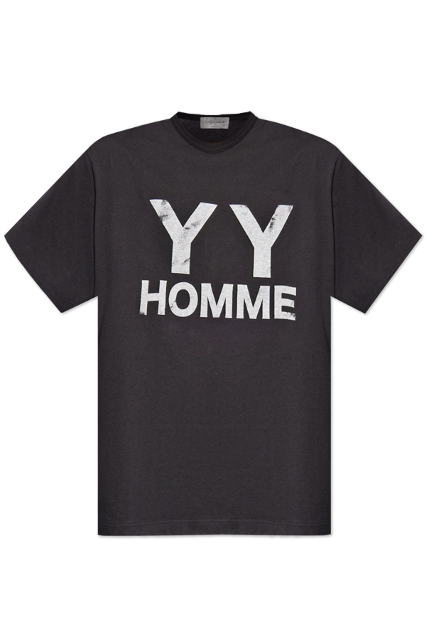 Yohji Yamamoto T-shirt z nadrukiem