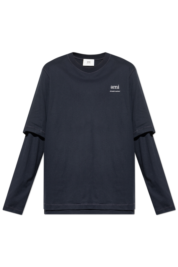 T-shirt with logo, zdjęcie 1 T-shirt with logo od Ami Alexandre Mattiussi