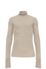 T Shirt manches courtes gris clair avec petits revers