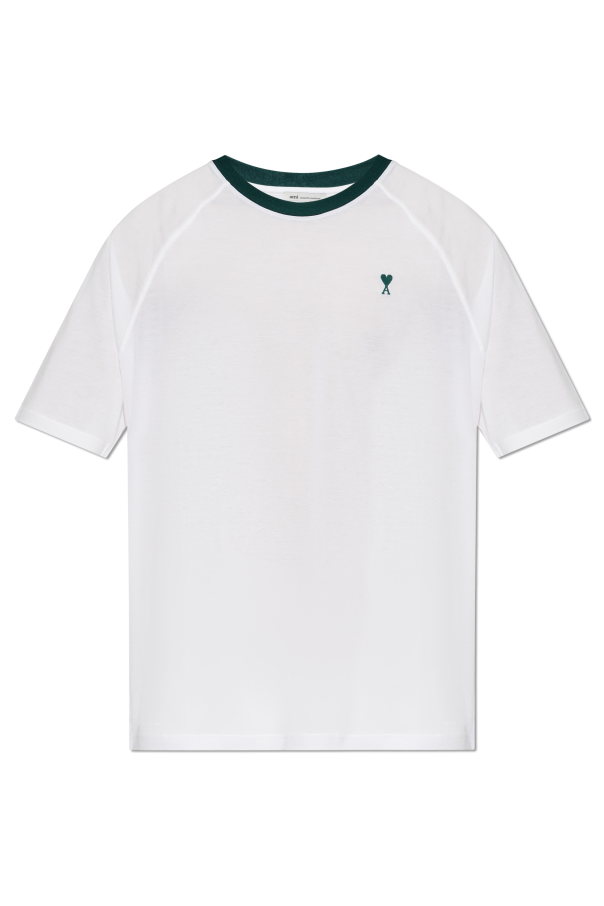 T-shirt with embroidered logo od Ami Alexandre Mattiussi