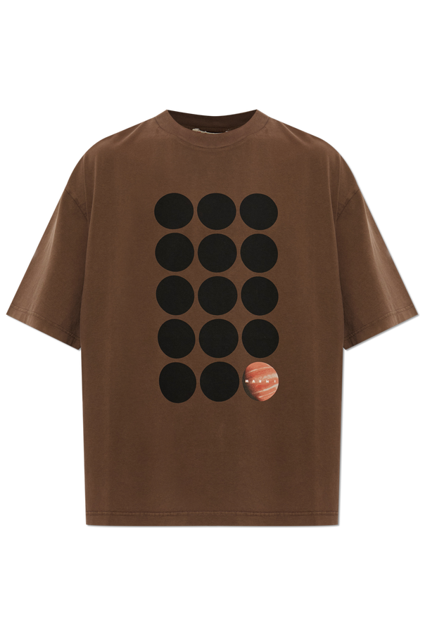 Cotton t-shirt with print od Marni