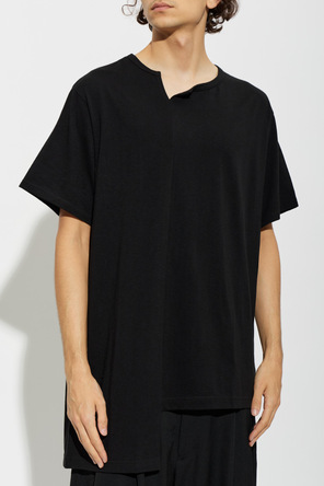 Yohji Yamamoto Asymmetrical cut T-shirt