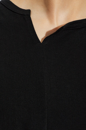 Yohji Yamamoto Asymmetrical cut T-shirt