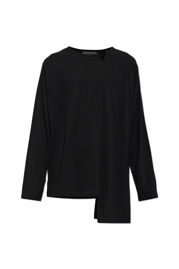 Yohji Yamamoto T-shirt o asymetrycznym kroju